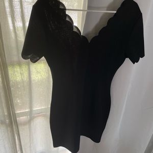 Black backless Dress